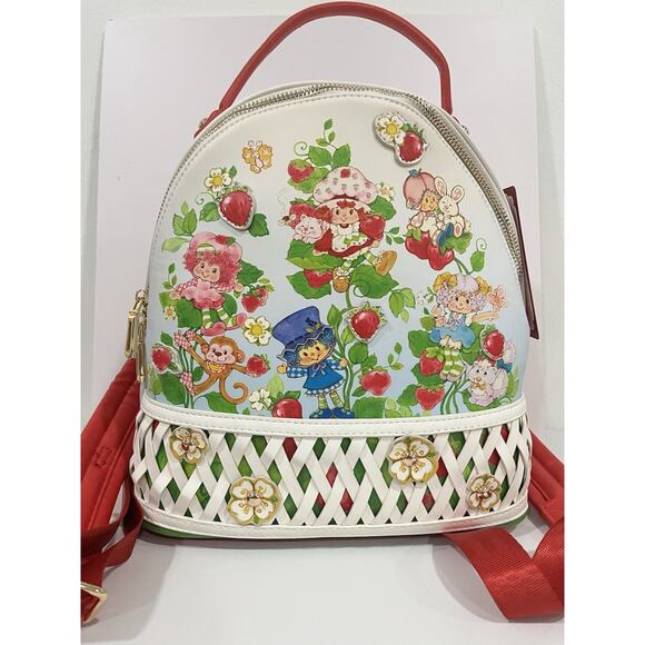 New Garden Strawberry Shortcake Boxed Lunch Exclusive Mini Backpack w Coin Purse - Picture 7 of 15